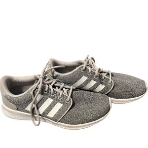 Adidas Cloudfoam 3 Stripe Sneakers Gray